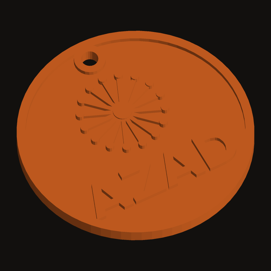 Personalised Christmas ornament with a pohutukawa blossom design